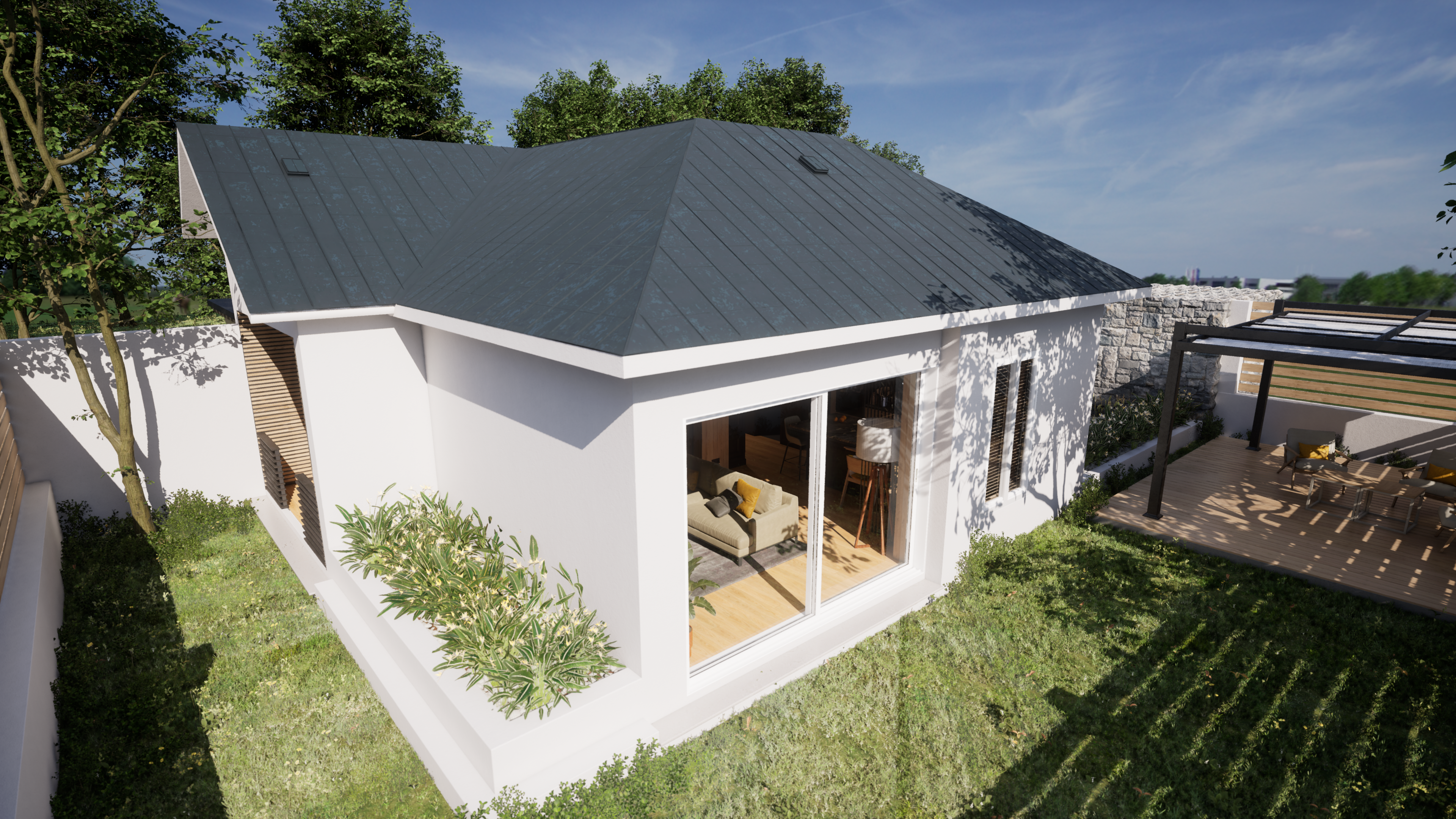 Esterno casa — variante tetto 2