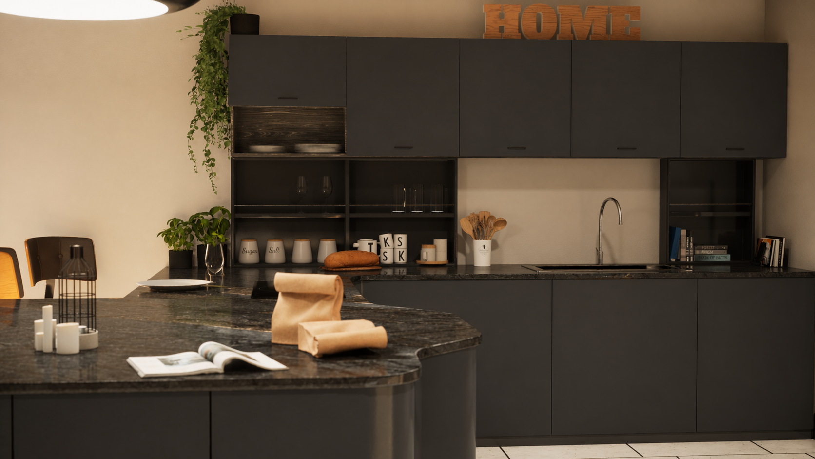 Cucina — finitura antracite